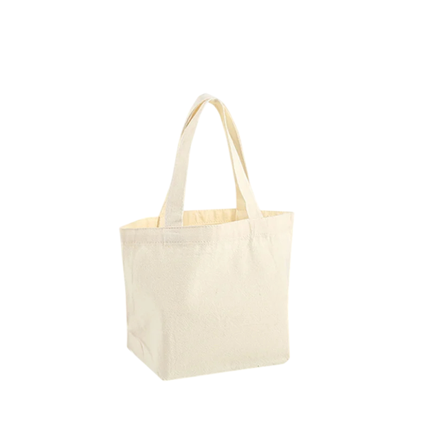 Sac de courses en toile avec fond solide et poignées en coton 38x32x10 cm sac beige pour les courses et le transport des aliments 1