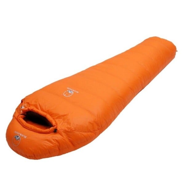 Sac de dormit cu pene portocale