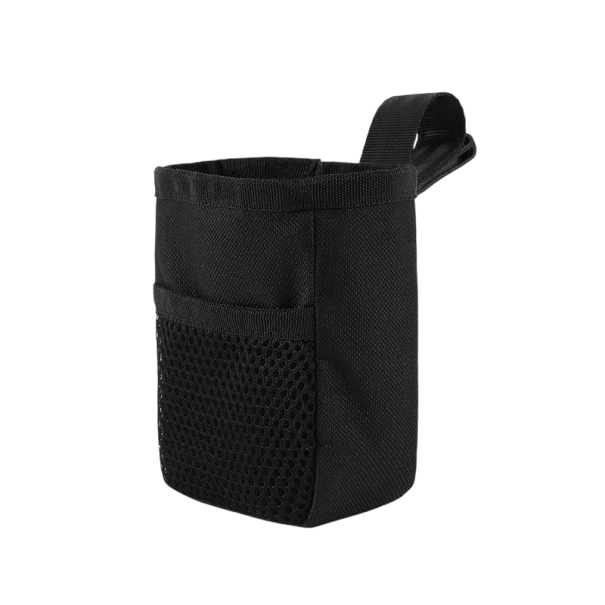 Sac de nourriture et de friandises pour chien portable, sac banane léger pour la marche, sac de dressage pour chien, sac de collation d’extérieur respirant noir