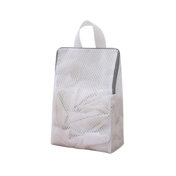 Sac de rufe îmbunătățit 30x20x8 cm, plasă fină, reutilizabil, pentru șosete, lenjerie intimă, sutiene și depozitare 1