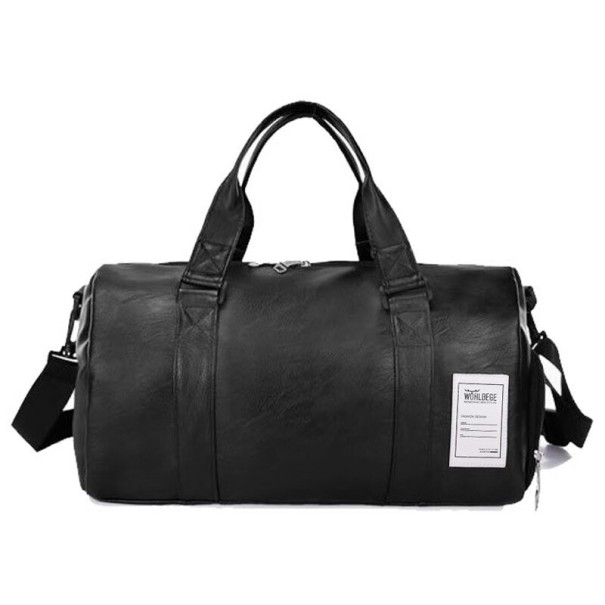 Sac de voyage en cuir pour homme T481 noir S