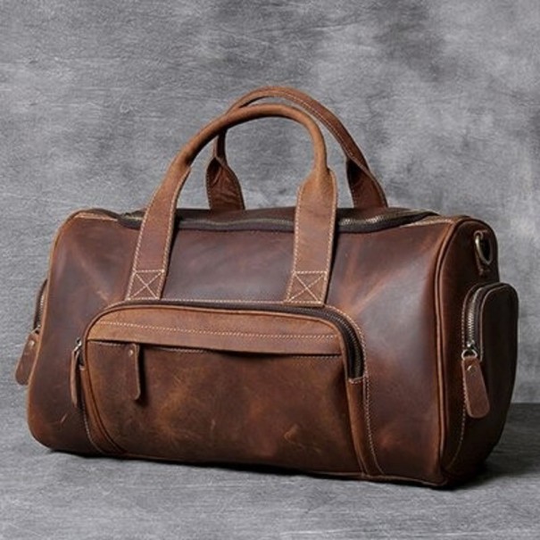 Sac de voyage pour homme T429 marron 1