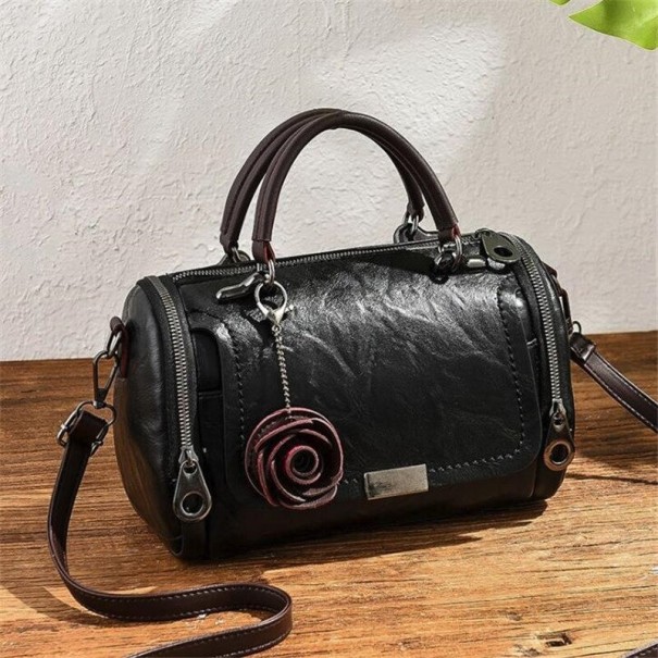 Sac en cuir pour femmes M1642 noir