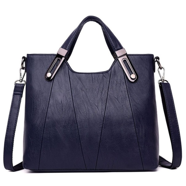 Sac en cuir pour femmes M1669 bleu foncé