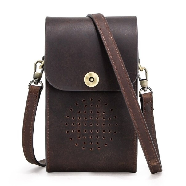 Sac en cuir pour homme T425 café