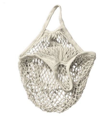 Sac en filet pour les courses J997 blanc