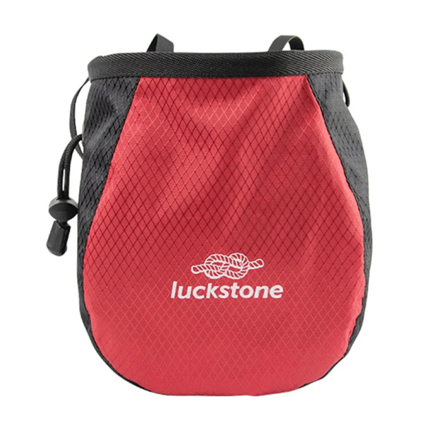 Sac en polyester imperméable pour magnésium 16 x 12 x 8 cm Sac à craie Équipement d'escalade Accessoire de sport rouge