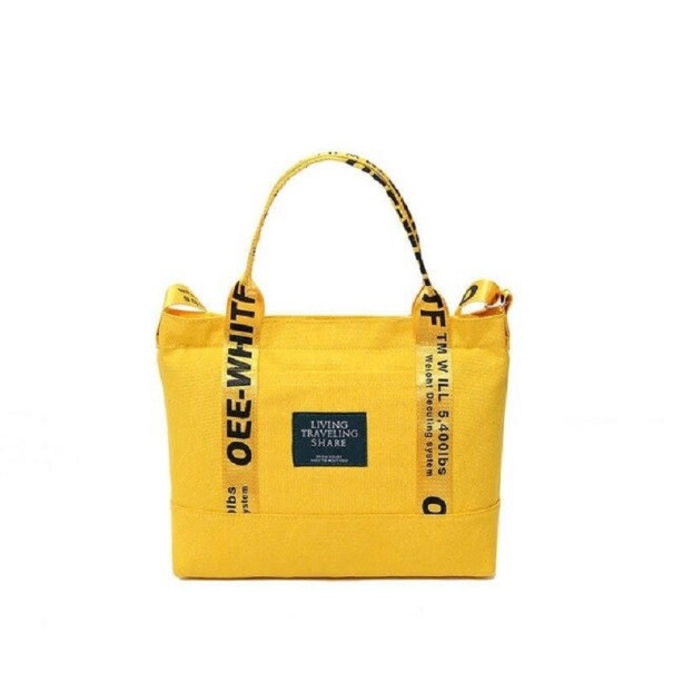 Sac en toile pour femmes M1033 jaune foncé