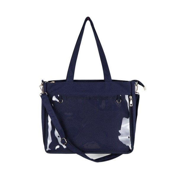 Sac en toile pour femmes M1471 bleu foncé