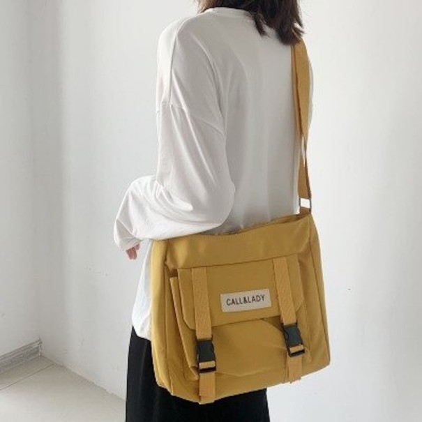 Sac en toile pour femmes M827 jaune foncé