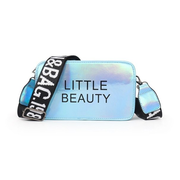 Sac holographique pour femmes bleu clair