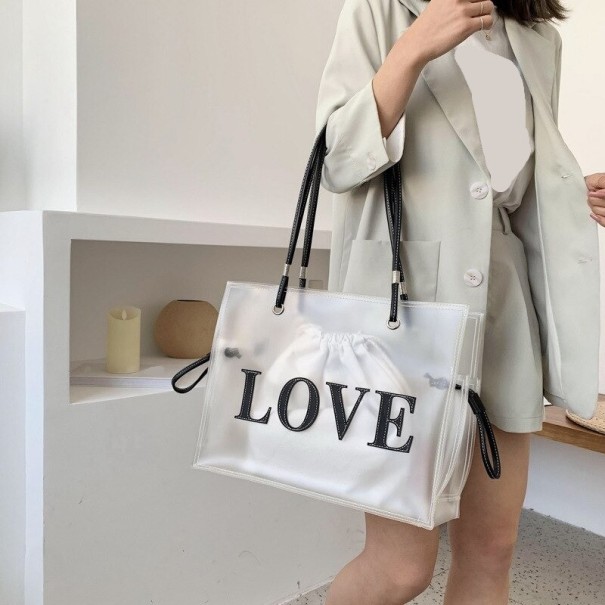 Sac transparent pour femmes M1687 blanc