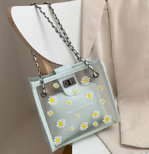 Sac transparent pour femmes vert clair