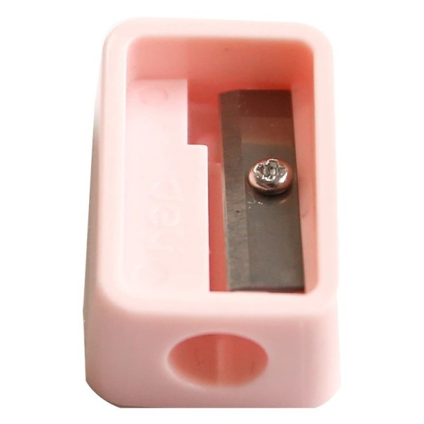 Sacapuntas de plástico Mini Sacapuntas manual pequeño Sacapuntas compacto de un solo orificio 4 x 2 x 1,5 cm 1