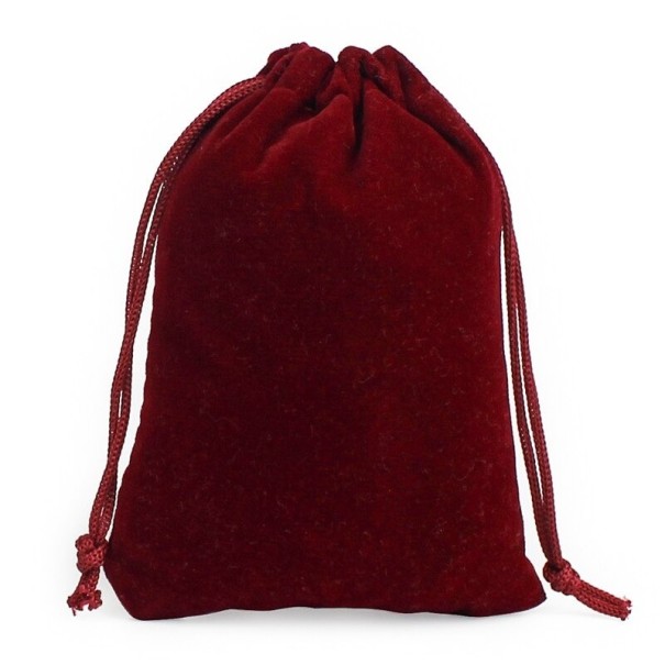 Sachet cadeau en velours 50 pcs bordeaux XL