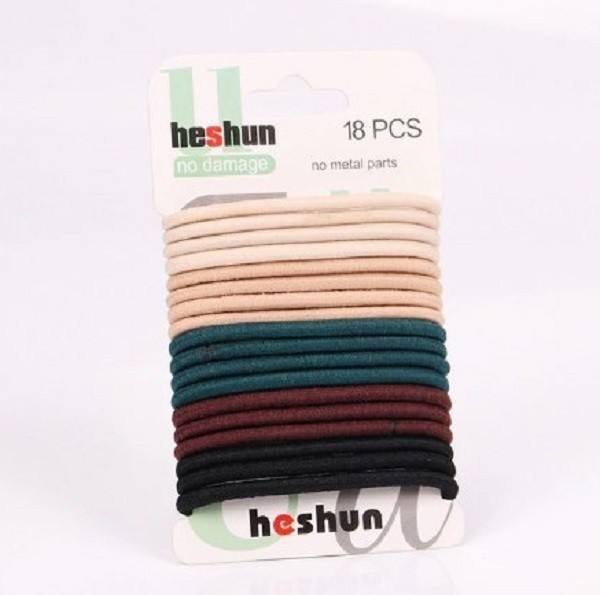 Sachet de fines élastiques à cheveux - 18 pcs 5