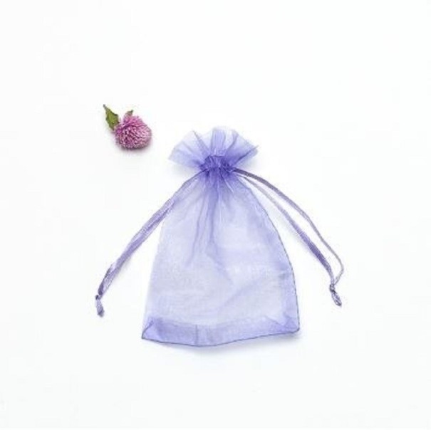 Saci Organza 100 buc violet deschis S