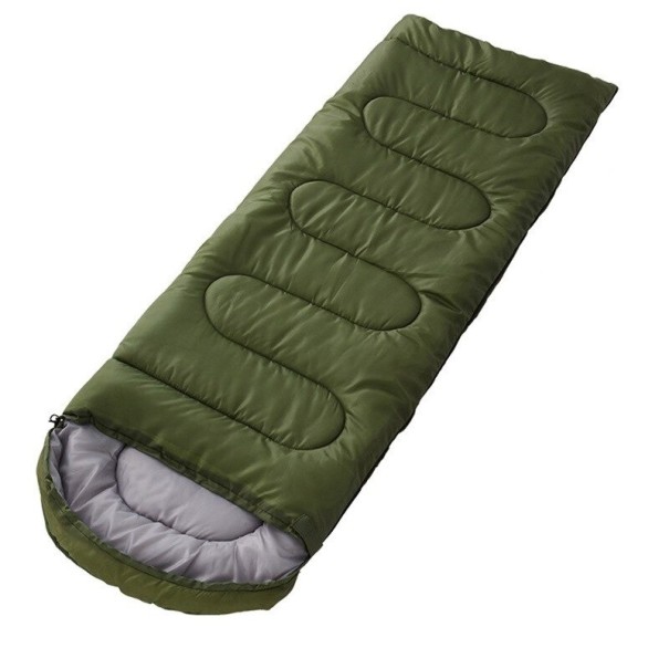 Saco-cama mumificado verde escuro