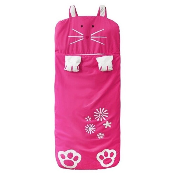Saco de cama para crianças rosa escuro