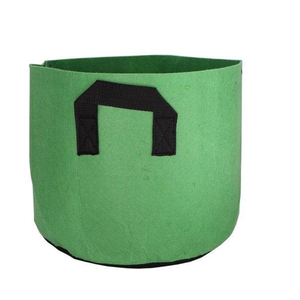 Saco de cultivo para jardim com alças verde 4