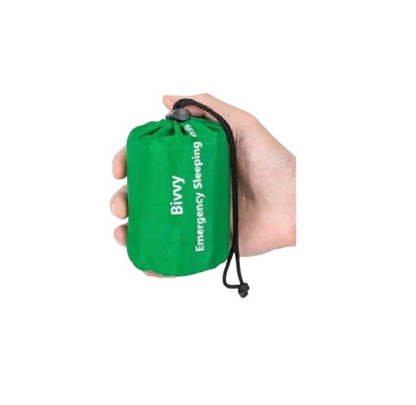 Saco de dormir de emergencia verde