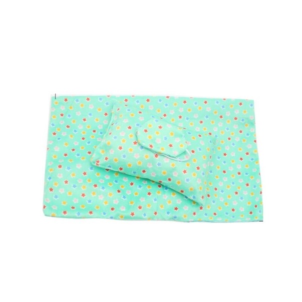 Saco de dormir para muñecas verde claro