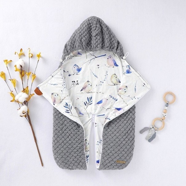 Saco de pies con cremallera gris