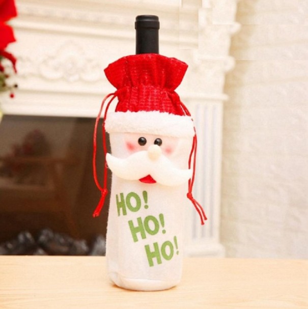 Saco de presente de Natal 3D para vinho J468 3
