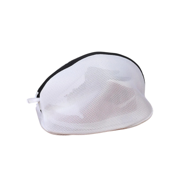 Saco de rede antideformação para sapatos e roupa para a máquina de lavar 42 x 24 cm Organizador de viagem protetor com fecho Saco preto