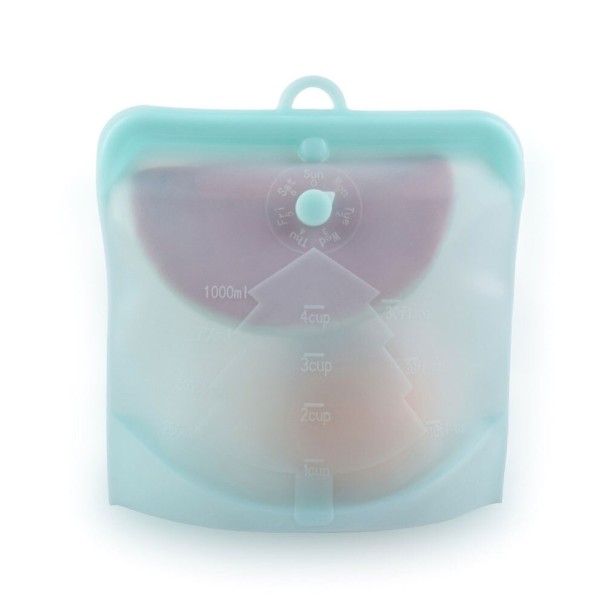 Saco de silicone para alimentos C717 azul 1 l