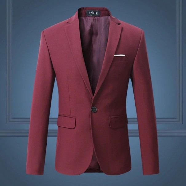 Sacou bărbătească F327 burgundy M