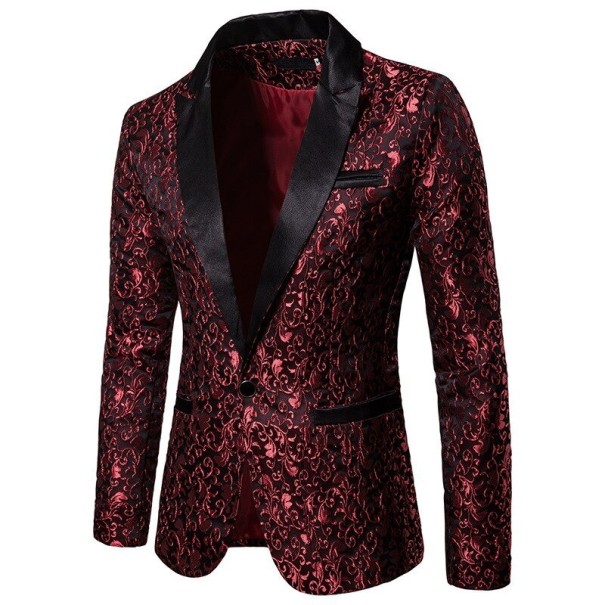 Sacou bărbătească F383 burgundy M