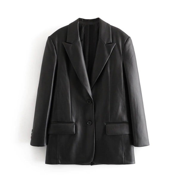 Sacou de piele pentru femei P1353 M