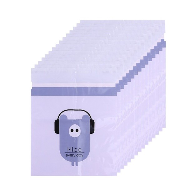 Sacs à ordures autocollants 15 pcs violet clair