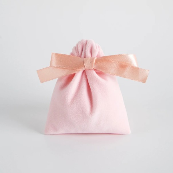 Sada 10 ks barevných sametových zatahovacích sáčků 15×20 cm s barevnými stuhami, dárkové pytlíky na šperky a drobnosti 15