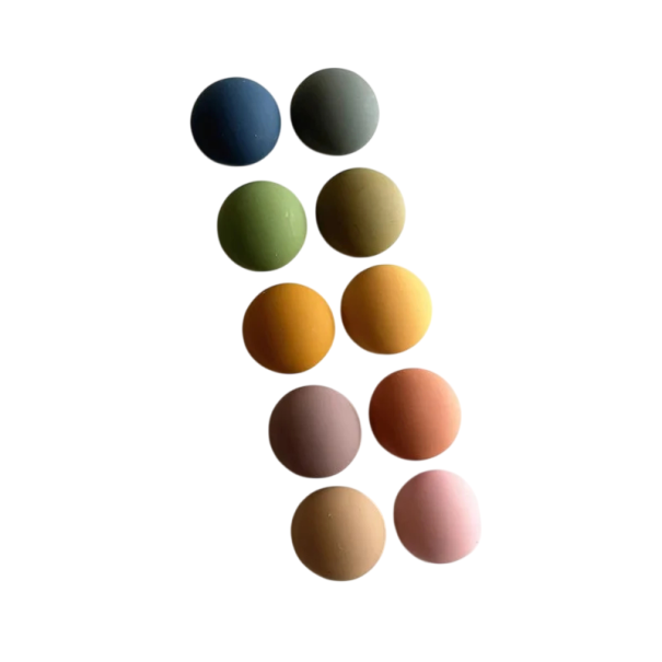Sada 10 ks magnetů na lednici kulaté matné průměr 1,5 cm mix barev dekorativní magnety na poznámky fotografie dokumenty 1