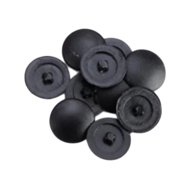 Sada 100 ks plastových krytek na šrouby 12 mm ochranné záslepky pro zakrytí spojů a estetické zakončení nábytku černá