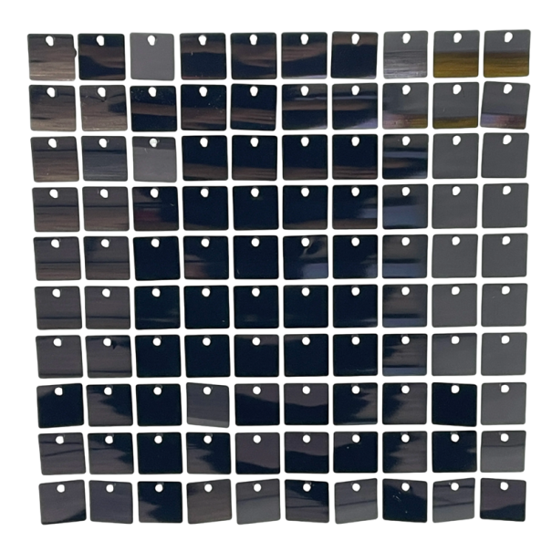 Sada 12 ks třpytivých flitrových nástěnných panelů 30x30 cm Černá stříbrná zlatá Dekorativní pozadí pro svatby narozeniny večírky a vánoční výzdobu černá