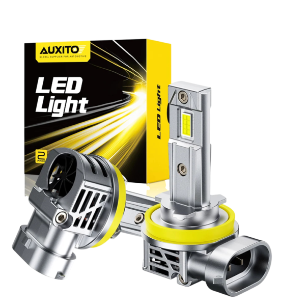 Sada 2 ks LED autožárovek AUXITO M6S 9005 HB3 30000 lm 6500 K CANBUS 16 čipů CSP a chlazení ventilátorem Bílé světlo Do světlometů aut 1