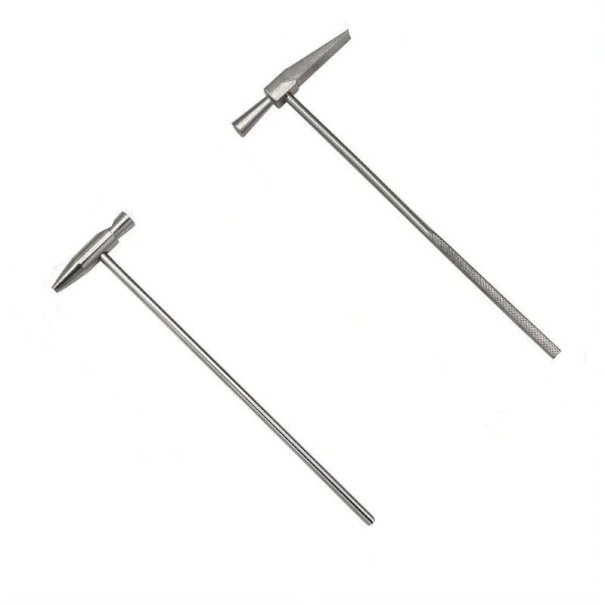 Sada 2 ks mini kladiv na šperky a hodinky presné prevedenie 16 cm a 15,7 cm oceľ prenosný nástroj na opravy šperkov 1
