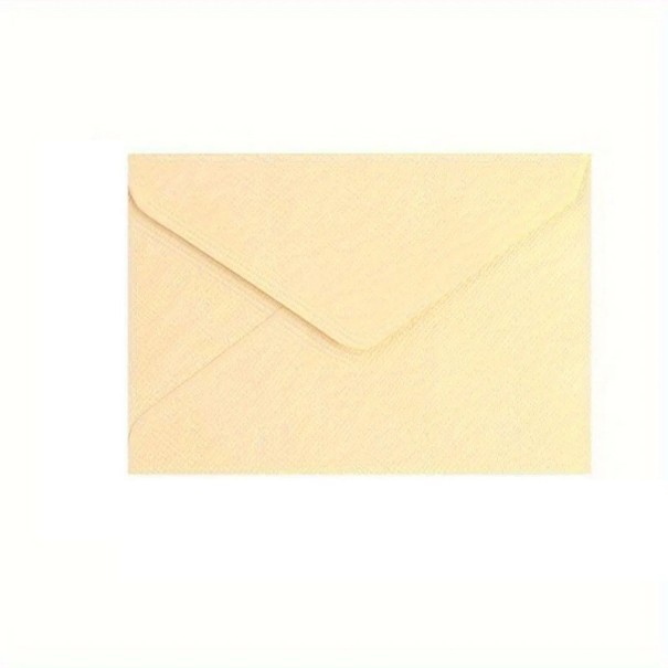 Sada 20 ks papierových obálok 16,1 × 11,2 cm pevné obálky na listy, priania a dokumenty so zavíracou klopou béžová