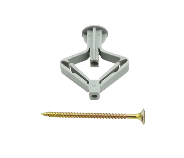 Sada 20 ks přepínacích kotev a šroubů 36 mm 60 mm plast kov montážní hmoždinky do dutých stěn sádrokartonu 1