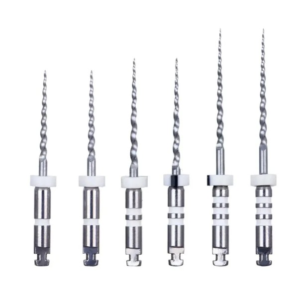 Sada 6 rotačních NiTi pilníků Denspay D1-D3 16 mm 18 mm 22 mm pro endodontické ošetření kořenových kanálků Zubní nástroje pro čištění 1