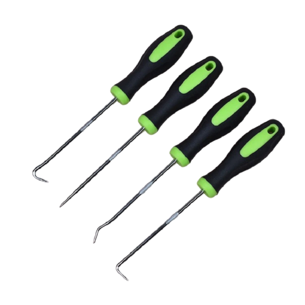 Sada de ganchos de montagem 4 pcs Sada para desmontagem de anéis de vedação Sada de chaves de fenda para vedação de óleo automóvel 17 cm Ferramentas 1