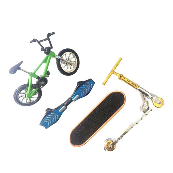 Sada mini skateboard, bicykel a kolobežka 2