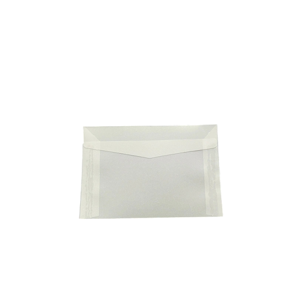 Sada priehľadných obálok 10 x 7 cm 50 ks polopriehľadný papier samolepiaca klopa obálky na priania pozvánky vizitky 1