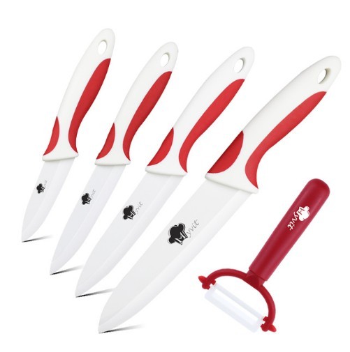 Sada profissional de facas de cerâmica J2961 vermelho