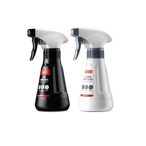 Sada sprejů na autosklo proti mlžení a dešti 2x 200 ml hydrofobní a odmlžovací ochrana snadná aplikace čelní sklo vozidla 1