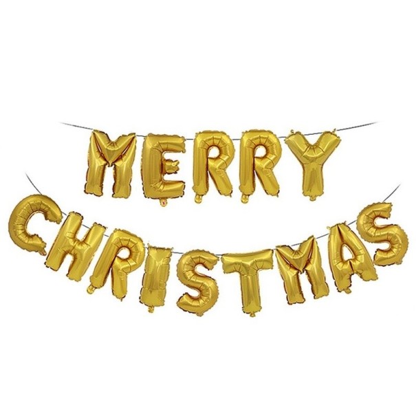 Sada vánočních balónků zlatá