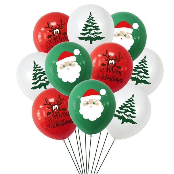 Sada vianočných balónikov 15 ks 1